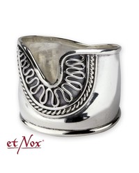 Breiter Silberring mit Einkerbung - vergleichen und g&uuml;nstig kaufen